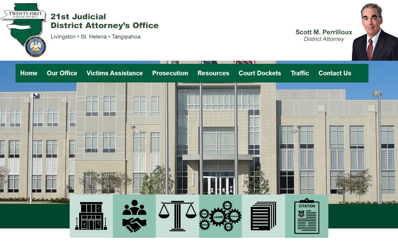 St. Helena Parish criminal court records 21st Judicial District Attorney