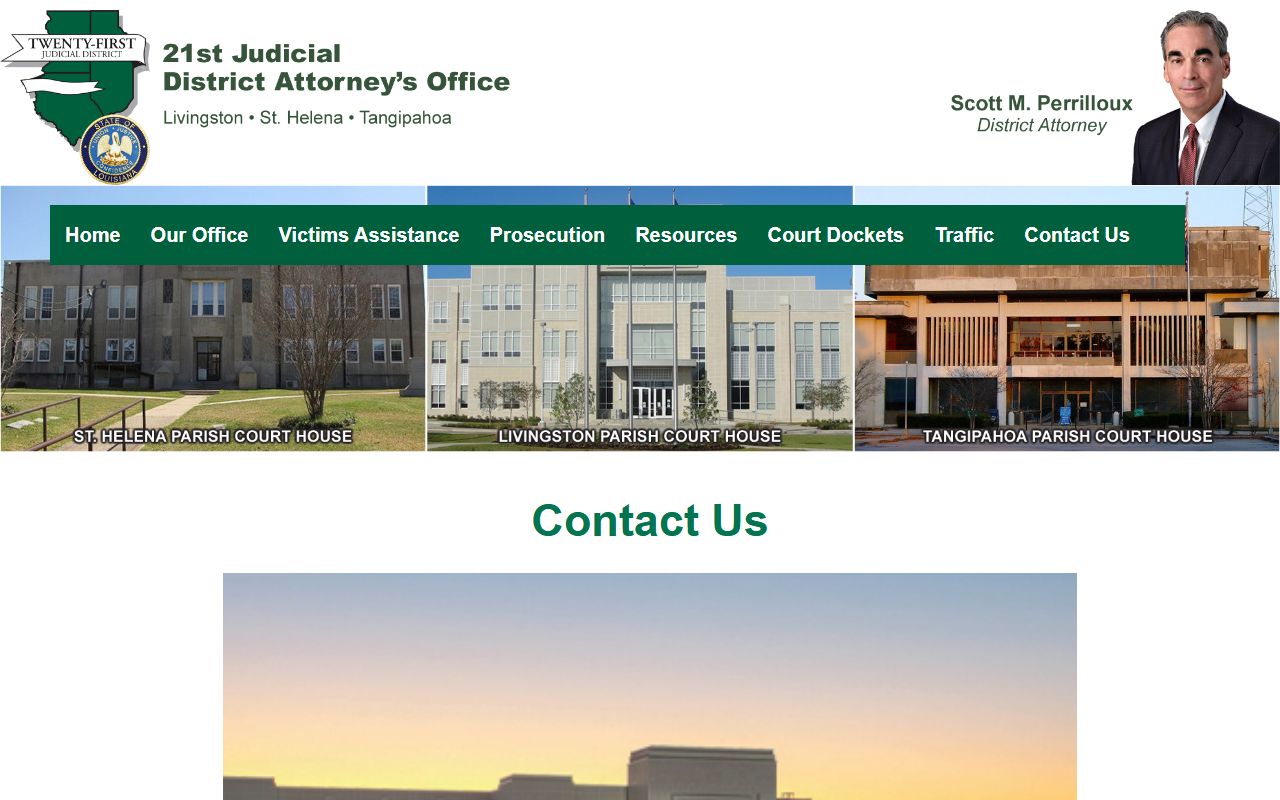 St. Helena Parish criminal court records district attorney contact