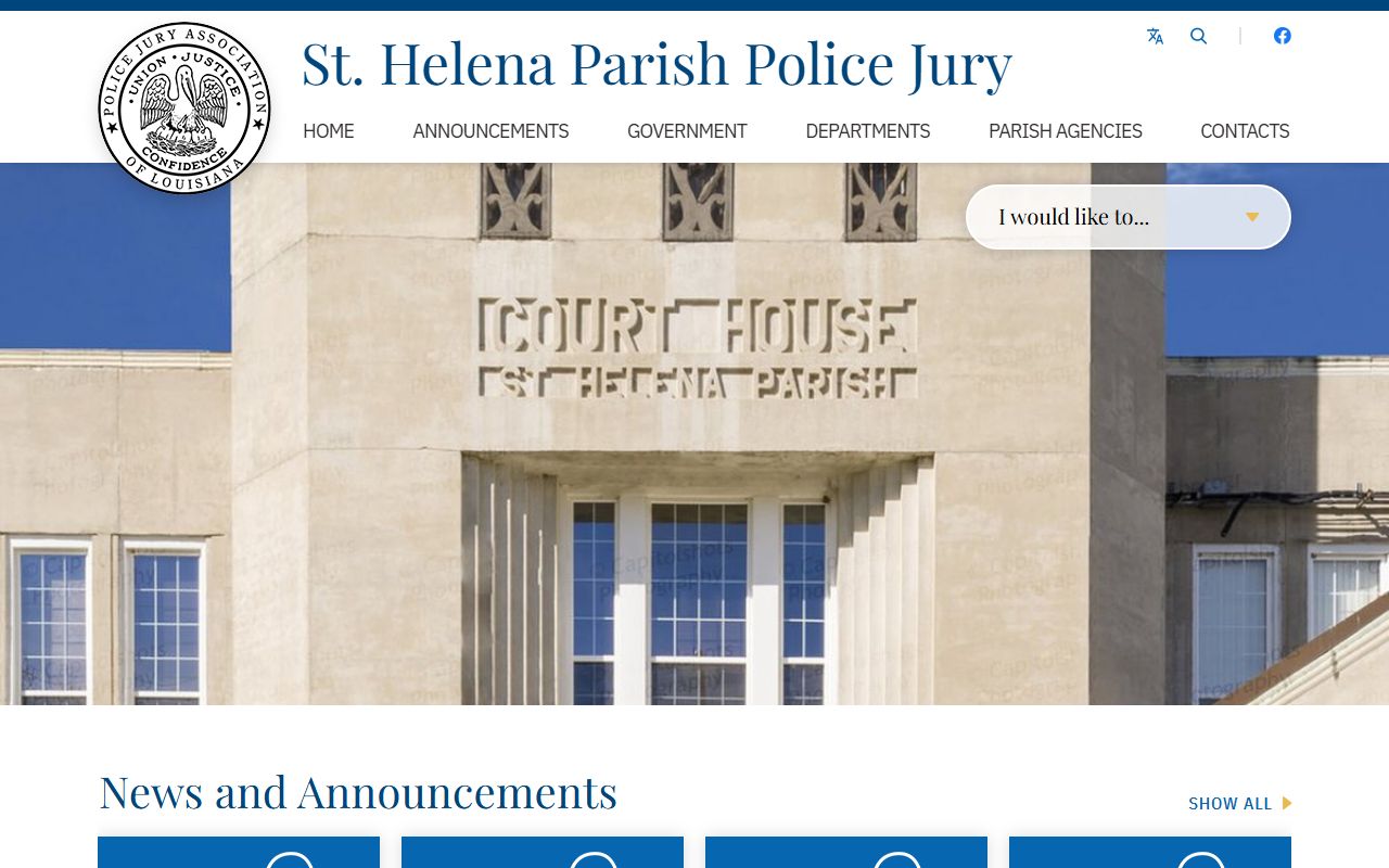 St. Helena Parish court records official parish government website